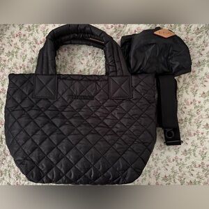 MZ Wallace Black Mini Metro Tote Deluxe